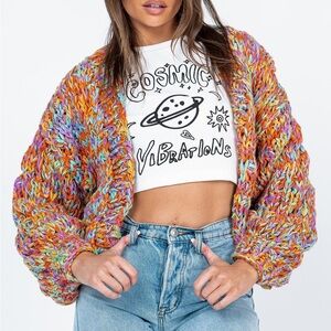 Princess Polly Multicolor Knit Cardigan